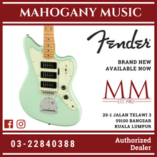 Fender Noventa Jazzmaster Electric Guitar, Maple FB, Surf Green