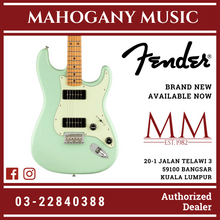 Fender Noventa Stratocaster Electric Guitar, Maple FB, Surf Green