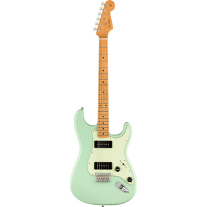 Fender Noventa Stratocaster Electric Guitar, Maple FB, Surf Green