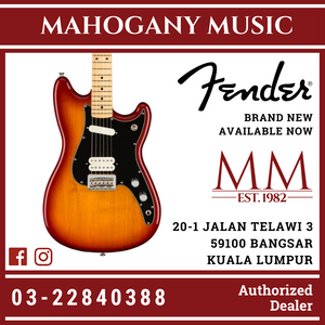 Fender Player Duo-Sonic HS Electric Guitar, Maple FB, Sienna Sunburst