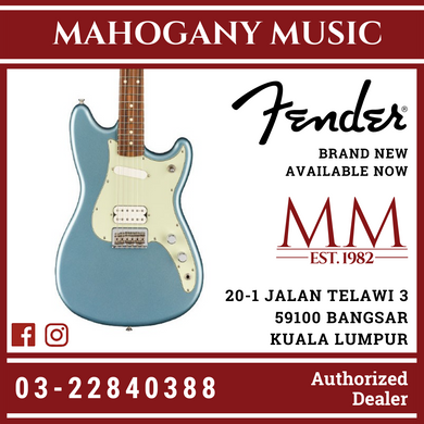 Fender Player Duo-Sonic HS Electric Guitar, Pau Ferro FB, Ice Blue Metallic