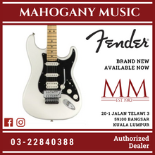 Fender Player HSS Floyd Rose Stratocaster Electric Guitar, Maple FB, Polar White