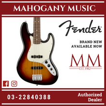 Fender Player Jazz Bass Guitar, Pau Ferro FB, 3-Tone Sunburst