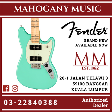 Fender Player Mustang 90 Electric Guitar, Maple FB, Seafoam Green