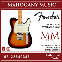 Fender Player Plus Nashville Telecaster Electric Guitar, Maple FB, 3-Color Sunburst