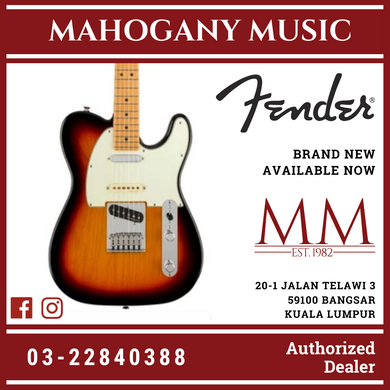 Fender Player Plus Nashville Telecaster Electric Guitar, Maple FB, 3-Color Sunburst