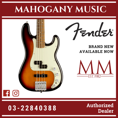 Fender Player Plus Precision Bass Guitar, PF FB, 3-Color Sunburst