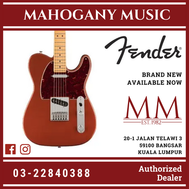 Fender Player Plus Telecaster Electric Guitar, Maple FB, Aged Candy Apple Red