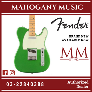 Fender Player Plus Telecaster Electric Guitar, Maple FB, Cosmic Jade