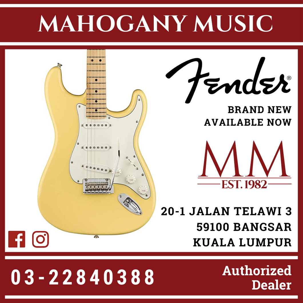 Fender Player Stratocaster Electric Guitar, Maple FB, Buttercream