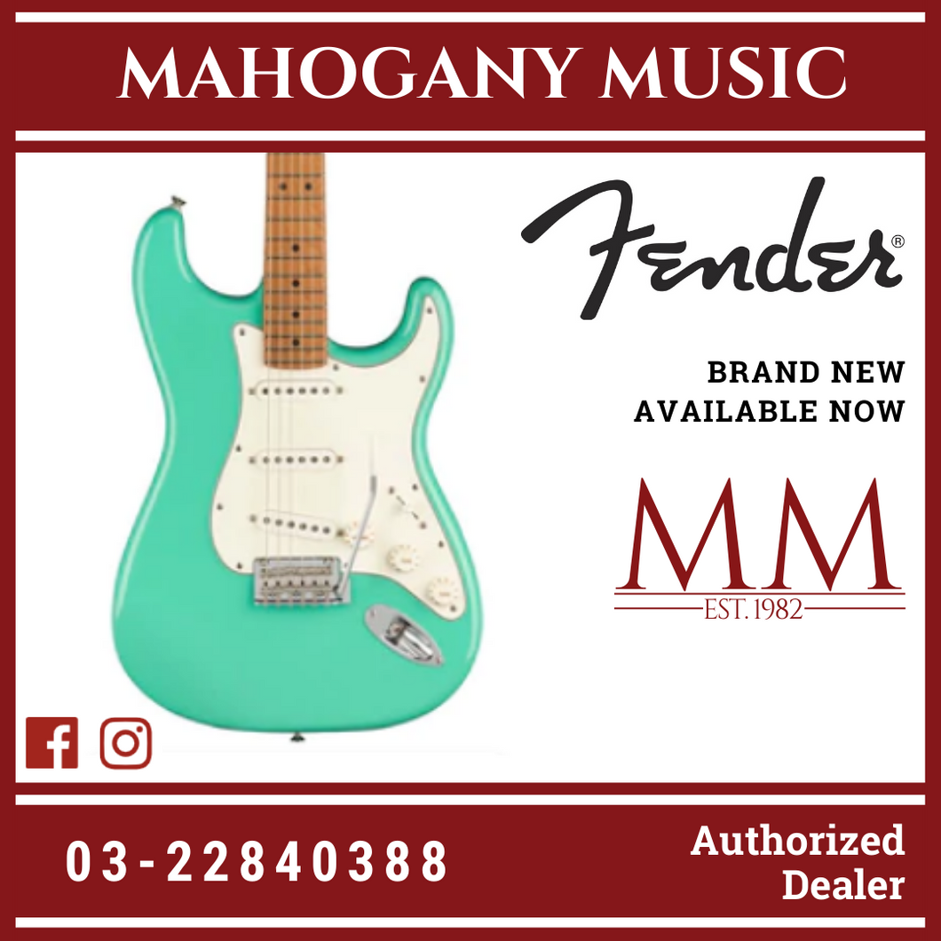 Fender Player Stratocaster Electric Guitar, Roasted Maple FB, Sea Foam Green