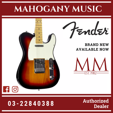 Fender Player Telecaster Electric Guitar, Maple FB, 3-Tone Sunburst