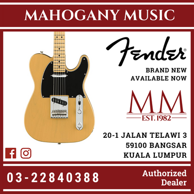 Fender Player Telecaster Electric Guitar, Maple FB, Butterscotch Blonde