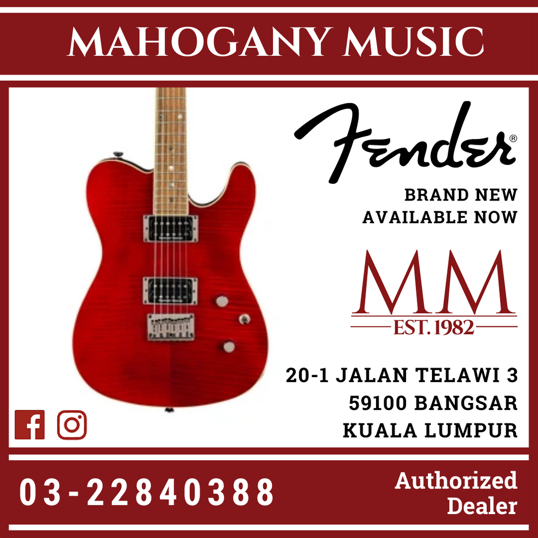 Fender Special Edition Custom Telecaster FMT HH Electric Guitar, Crimson Red