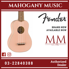 Fender Venice Soprano Ukulele, Walnut FB, Shell Pink
