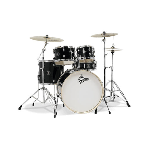 [PREORDER] Gretsch GE4E825B Energy 5-Piece Drum Kit w/Hardware(22inch BD), No Cymbals, Black