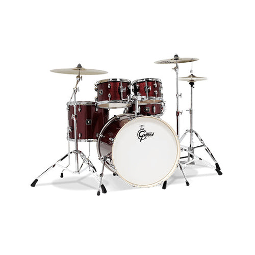 [PREORDER] Gretsch GE4E825RS Energy 5-Piece Drum Kit w/Hardware(22inch BD), No Cymbals, Ruby Sparkle