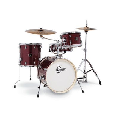 [PREORDER] Gretsch GE4S484-RS Energy 4-Piece Street Kit w/Hardware (18inch Bass), No Cymbals, Ruby Red Sparkle