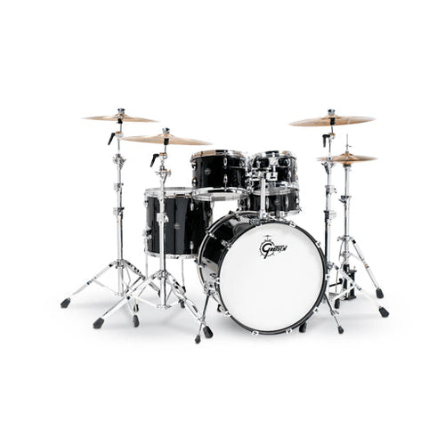 [PREORDER] Gretsch RN2-E825-PB Renown Maple 5-Piece Drum Shell Kit Set (22inch Bass), Piano Black