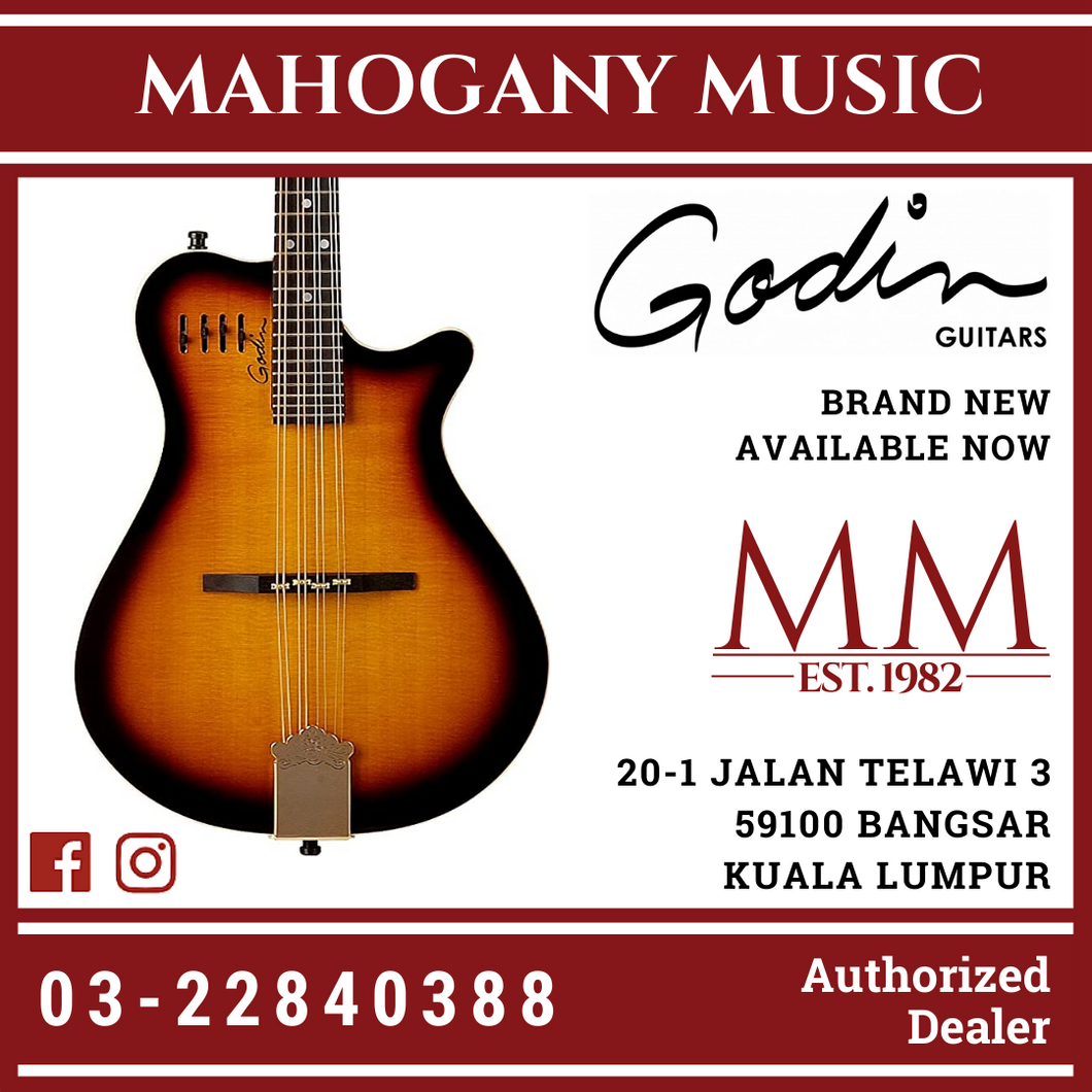 Electric Guitar Godin A8  Mandolin Cognac Burst HG