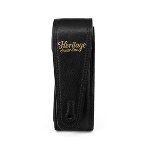 [PREORDER] Heritage Premium Leather Guitar Strap, Black