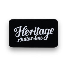 [PREORDER] Heritage Guitars Celluloid Black Vintage Guitar Pick, Heavy, 12-Pick Tin