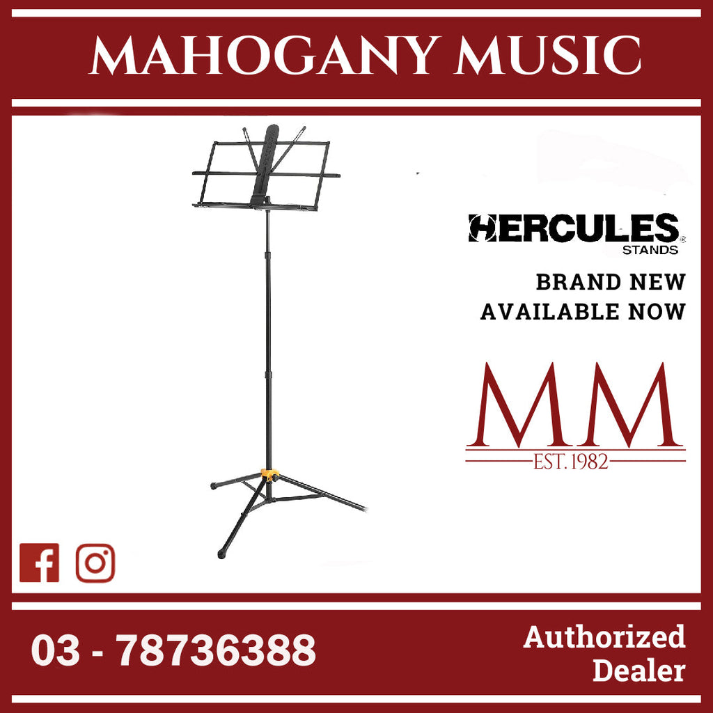 Hercules BS118BB EZ Grip Music Stand with Bag Mahogany Music