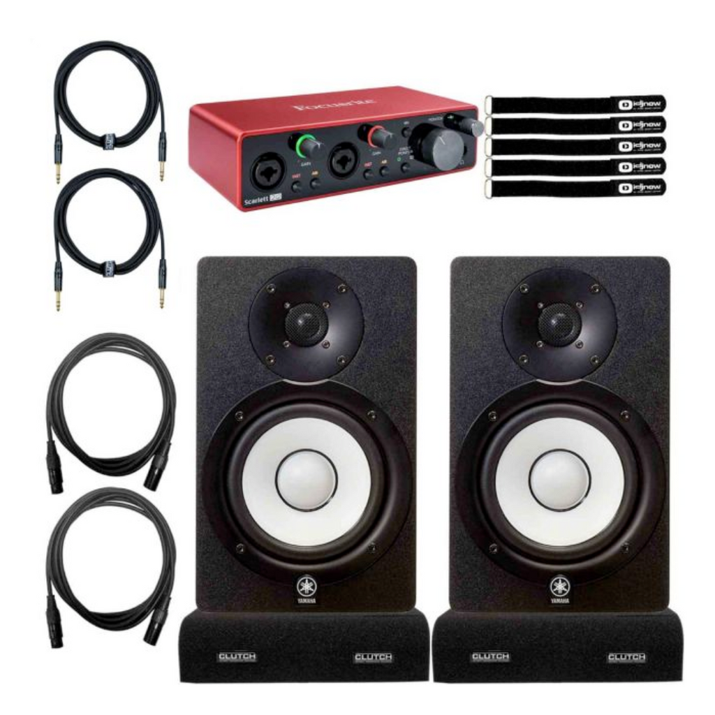 Home Studio Package with Yamaha HS7 Powered Monitor Speaker and Focusr ...