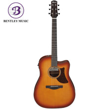 Ibanez AAD50CE-LBS Advanced Acoustic Series Acoustic Electric Guitar, Light Brown Sunburst Low Gloss