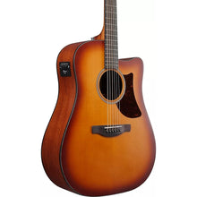 Ibanez AAD50CE-LBS Advanced Acoustic Series Acoustic Electric Guitar, Light Brown Sunburst Low Gloss