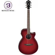 Ibanez AEG51-TRH AEG Series Acoustic Electric Guitar, Transparent Red Sunburst High Gloss