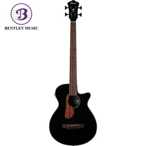 Ibanez AEGB24E-BKH AEG Series Acoustic Electric Bass, Black High Gloss