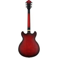 Ibanez AS53-SRF Artcore AS Series Electric Guitar, Sunburst Red Flat