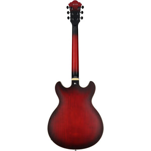 Ibanez AS53-SRF Artcore AS Series Electric Guitar, Sunburst Red Flat
