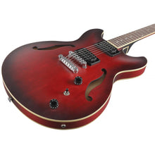 Ibanez AS53-SRF Artcore AS Series Electric Guitar, Sunburst Red Flat