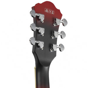 Ibanez AS53-SRF Artcore AS Series Electric Guitar, Sunburst Red Flat