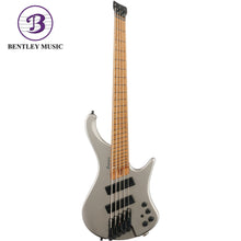 Ibanez EHB1005SMS-MGM EHB Series 5-String Short Scale Headless Electric Bass, Metallic Gray Matte