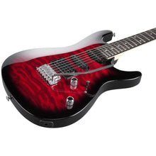 Ibanez GSA60QA-TRB SA GIO Series Electric Guitar, Transparent Red burst