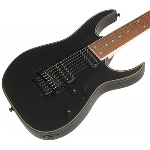 Ibanez RG7320EX-BKF RG Standard Series 7-String Electric Guitar, Black Flat