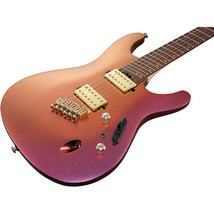 Ibanez SML721-RGC S Axe Design Lab Series Electric Guitar, Rose Gold Chameleon