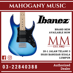 Ibanez GRGM21M Standard, Blue Burst Electric Guitar