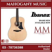 Ibanez AAD50-LG Advanced Acoustic Series Acoustic Guitar, Natural Low Gloss
