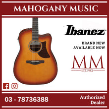 Ibanez AAD50CE-LBS Advanced Acoustic Series Acoustic Electric Guitar, Light Brown Sunburst Low Gloss