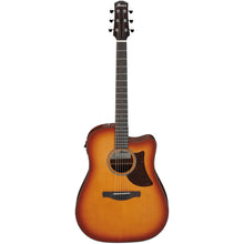Ibanez AAD50CE-LBS Advanced Acoustic Series Acoustic Electric Guitar, Light Brown Sunburst Low Gloss