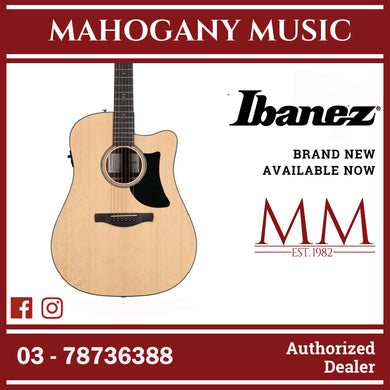 Ibanez AAD50CE-LG Advanced Acoustic Series Acoustic Electric Guitar, Natural Low Gloss