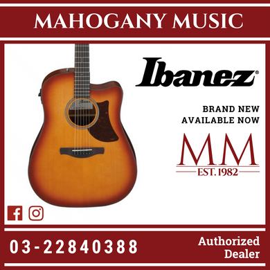 Ibanez AAD50CE Advanced Acoustic-electric Guitar - Light Brown Sunburst Open Pore