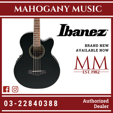 Ibanez AEB8E - Black High Gloss Acoustic Guitar