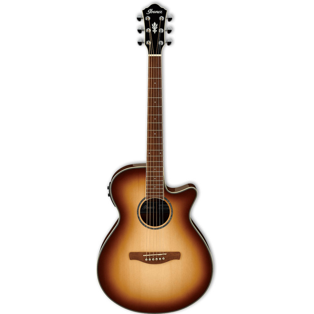 Ibanez AEG10II Natural Browned Burst High Gloss Acoustic Guitar