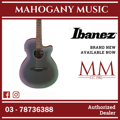 Ibanez AEG50-BAM AEG Series Grand Concert Acoustic Electric Guitar, Black Aurora Burst Matte