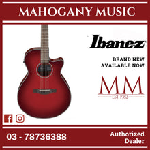 Ibanez AEG51-TRH AEG Series Acoustic Electric Guitar, Transparent Red Sunburst High Gloss